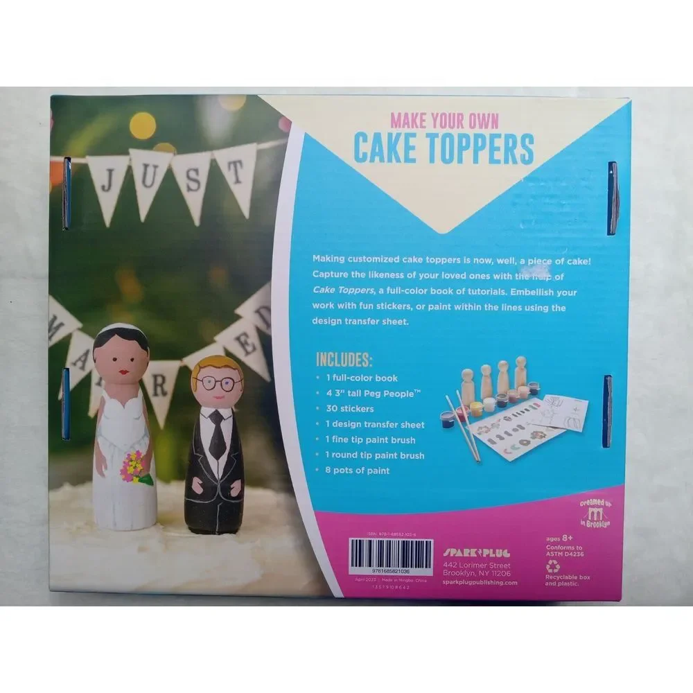 Spark & Plug DIY Cake Topper Art‎ Wooden Kit